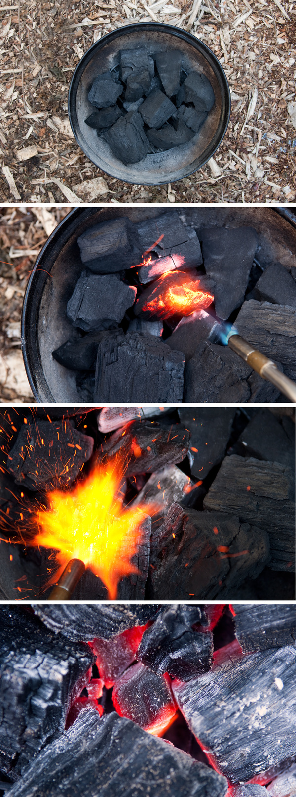 How to Light a Charcoal Grill with a Blowtorch (My ...