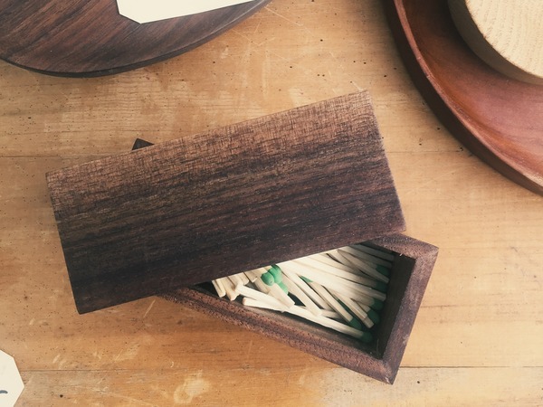 Wooden box with matches