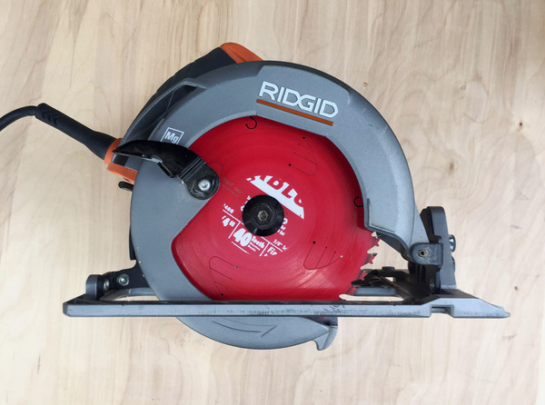 We recommend Ridgid's entry level circular saw