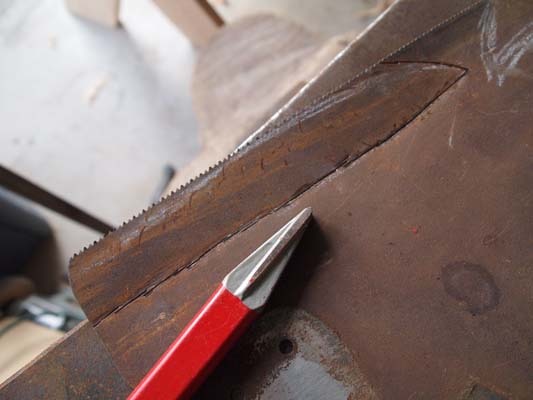 Laying out a Sawblade