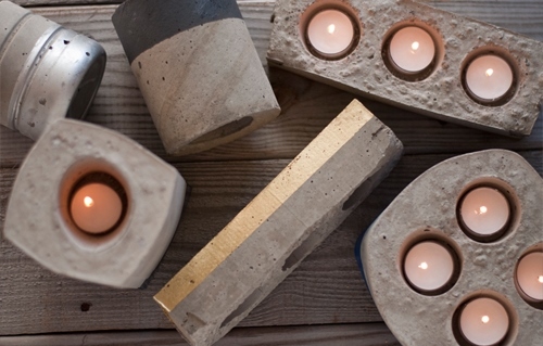 Concrete Candleholder