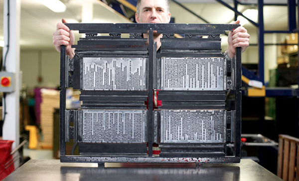 Holding a Printing Plate Rack