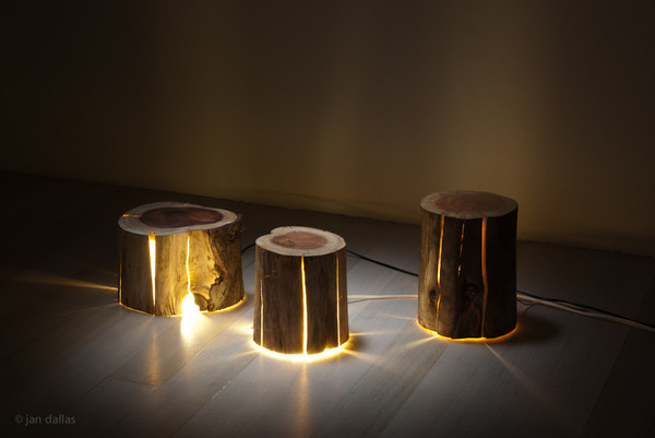 Cracked Log Lamp