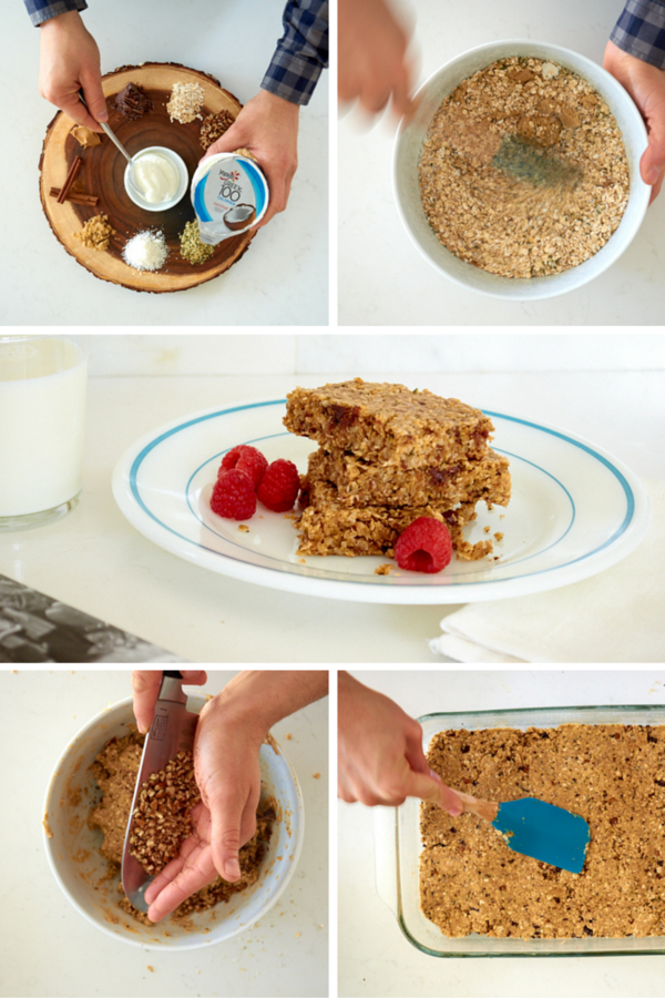 Protein packed yogurt oatmeal bars