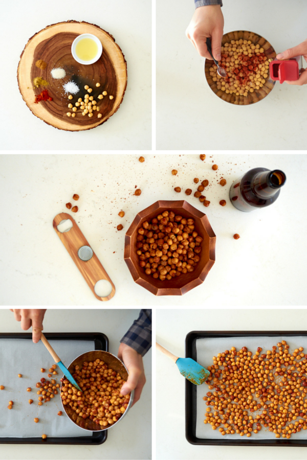 Crispy BBQ chickpea snack recipe