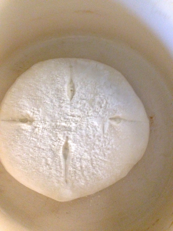Slashed boule in the pot