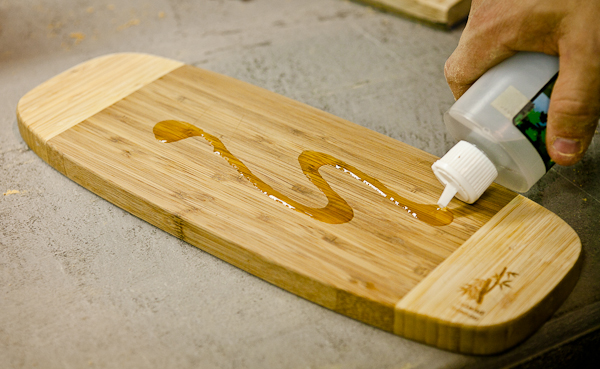 Mineral oil cutting board