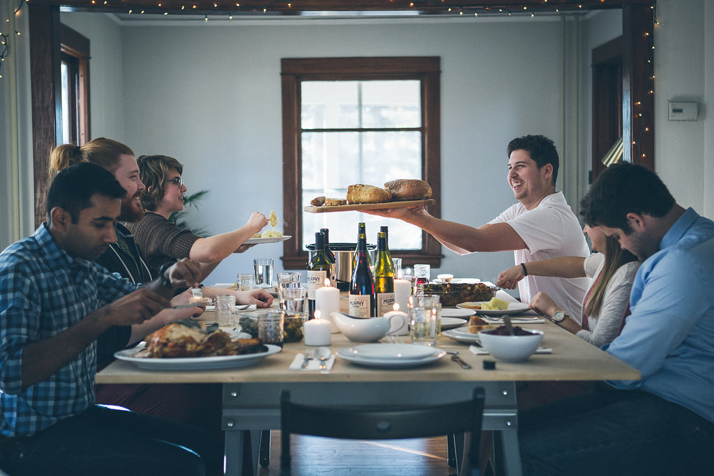 Thanksgiving dinner with friends