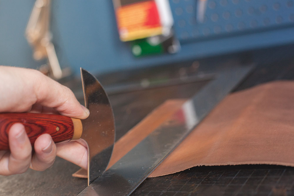 Cutting Leather Step 2