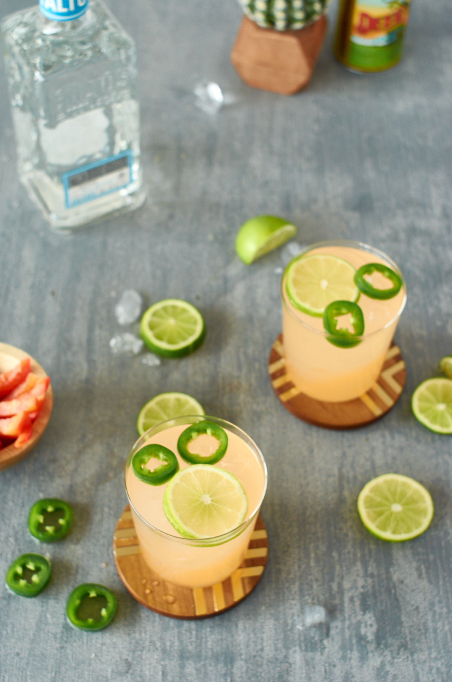 Haute Sauce grapefruit and jalapeno tequila cocktail