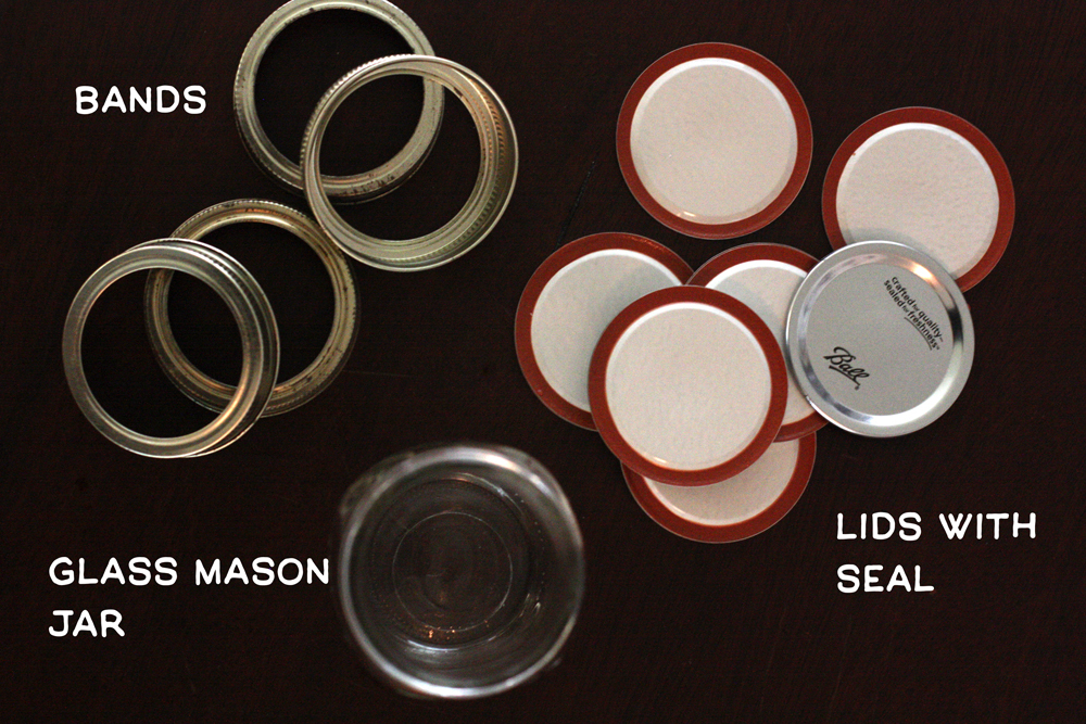 Bands, lids, and mason jars