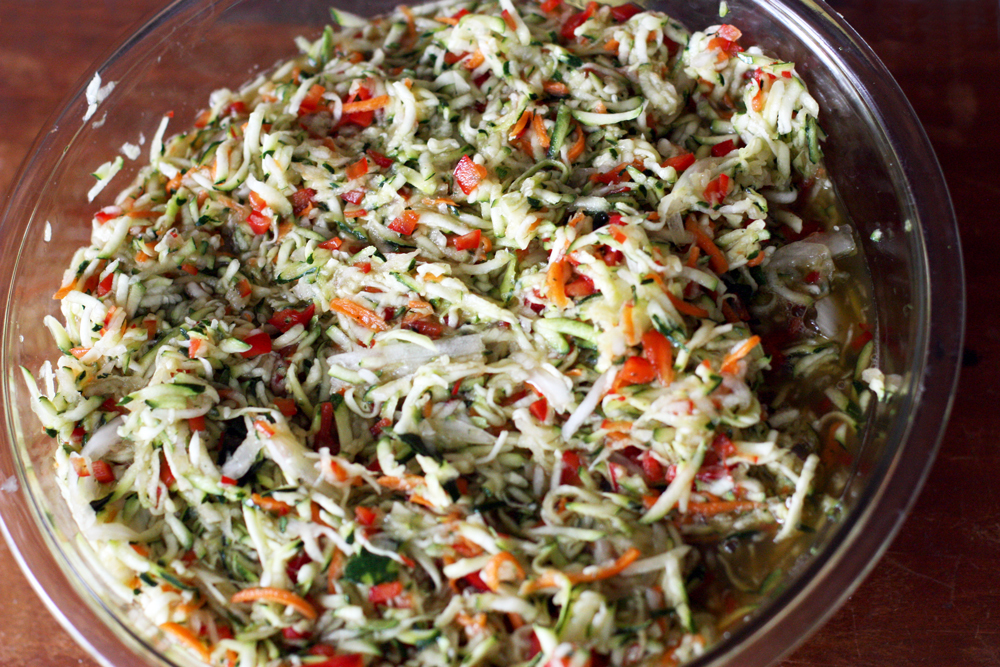 Refrigerated shredded veggies