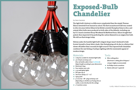Exposed Bulb Chandelier