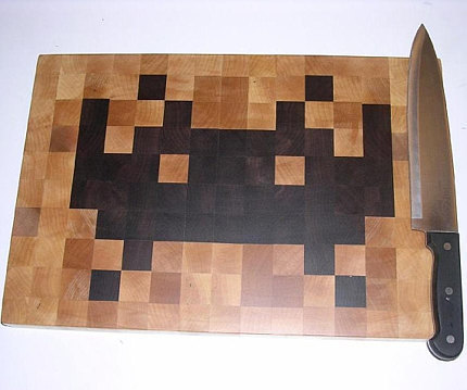 Space  Invaders Cutting Board