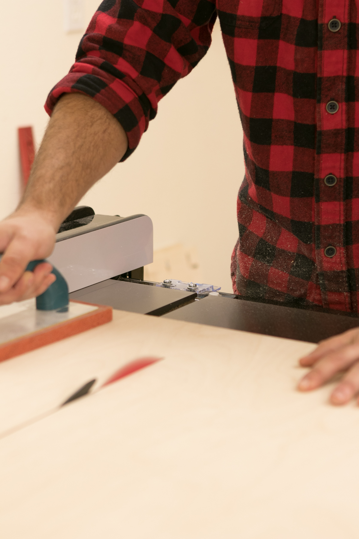 cutting new tops for workmate workbench