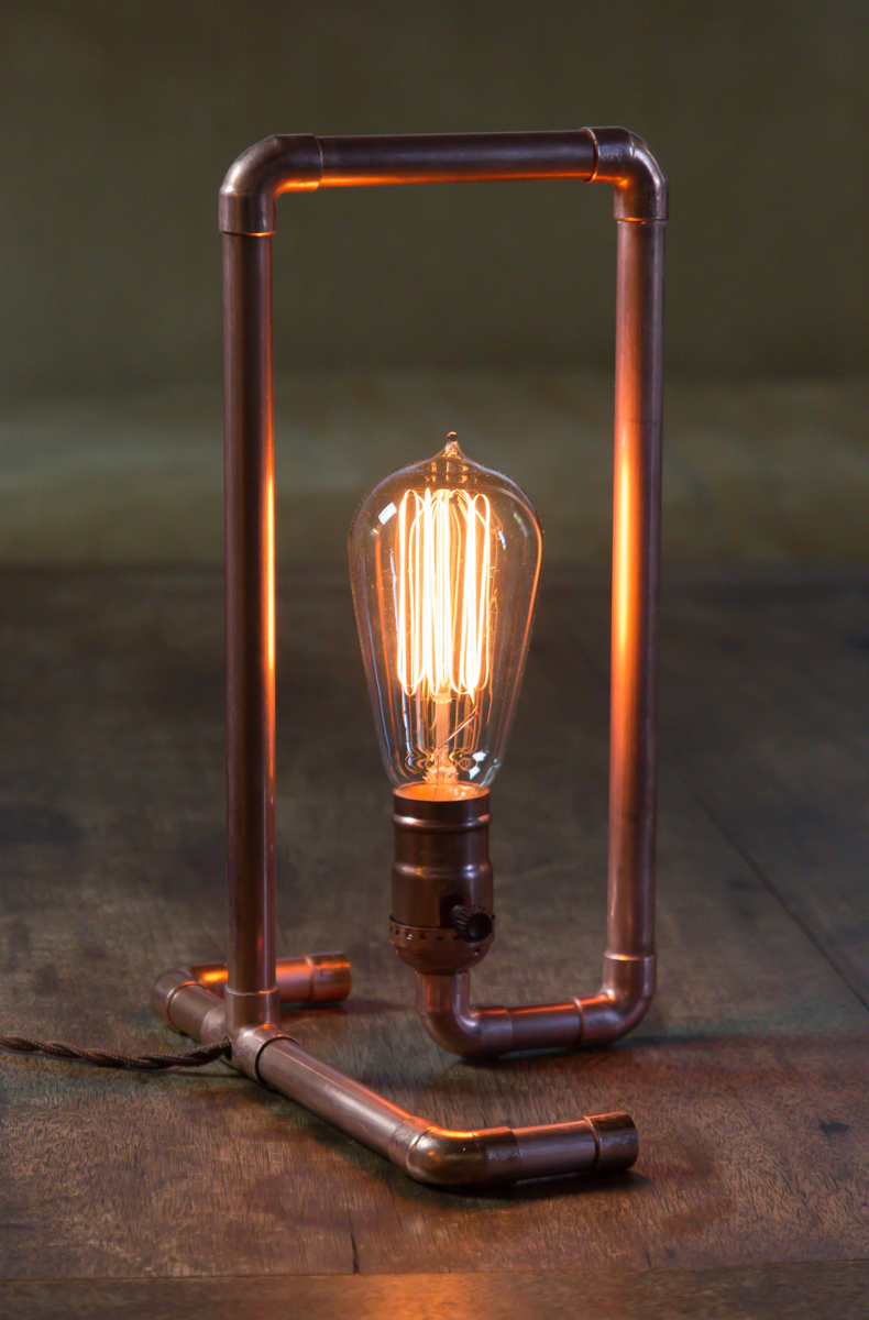 Copper pipe lamp DIY instructions